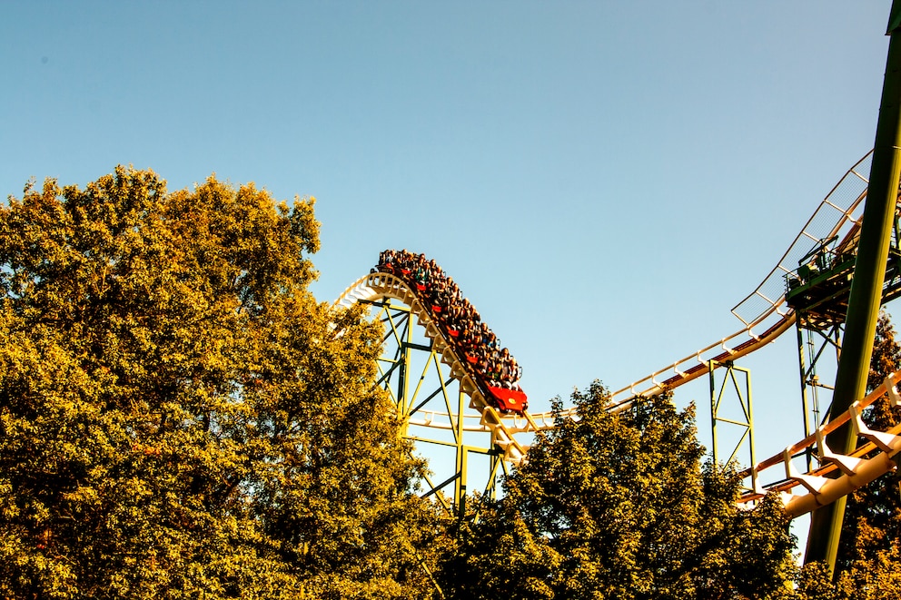 Die Achterbahn „Python“ im Freizeitpark Efteling