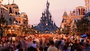 Disneyland Paris bei Sonnenuntergang