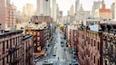 Nylonschnur über Manhattan