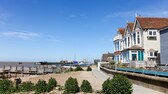 Strandhäuser im Küstenstädtchen Whitstable