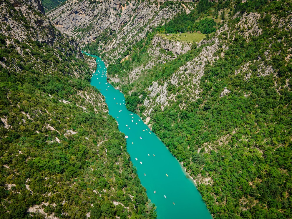 Der Verdon-Fluss in den französischen Alpen