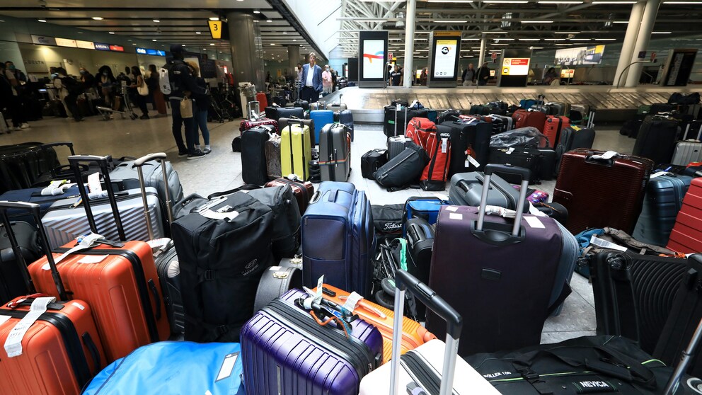 Flughafen Koffer-Chaos