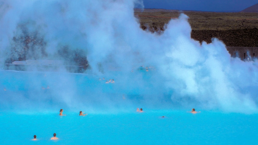 Beispiel einer Thermalquelle auf Island: die Blaue Lagune