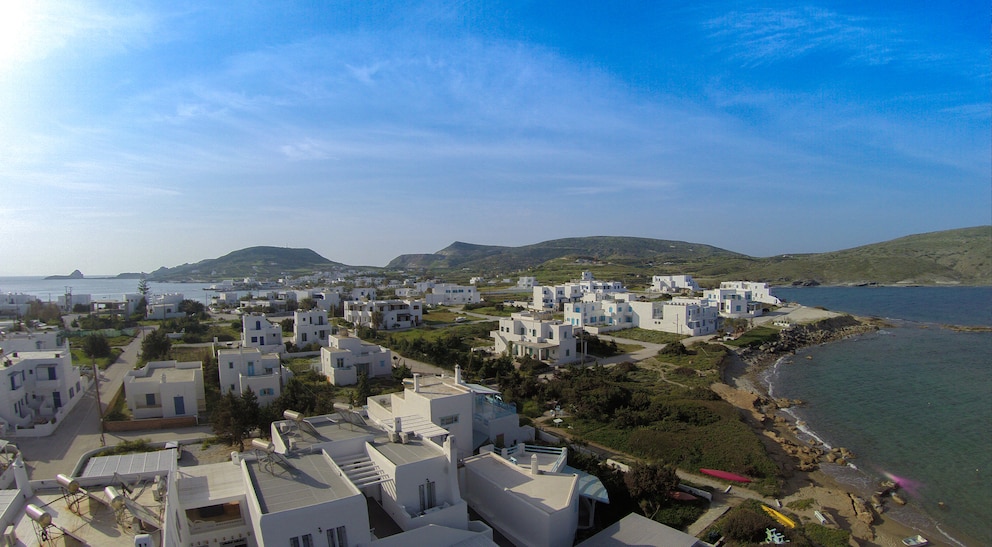 Blick auf Pollonia auf Milos