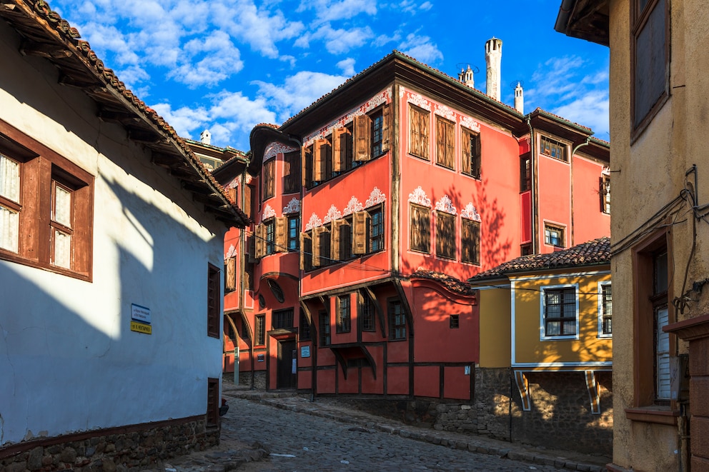 Häuser in Plovdiv, Bulgarien