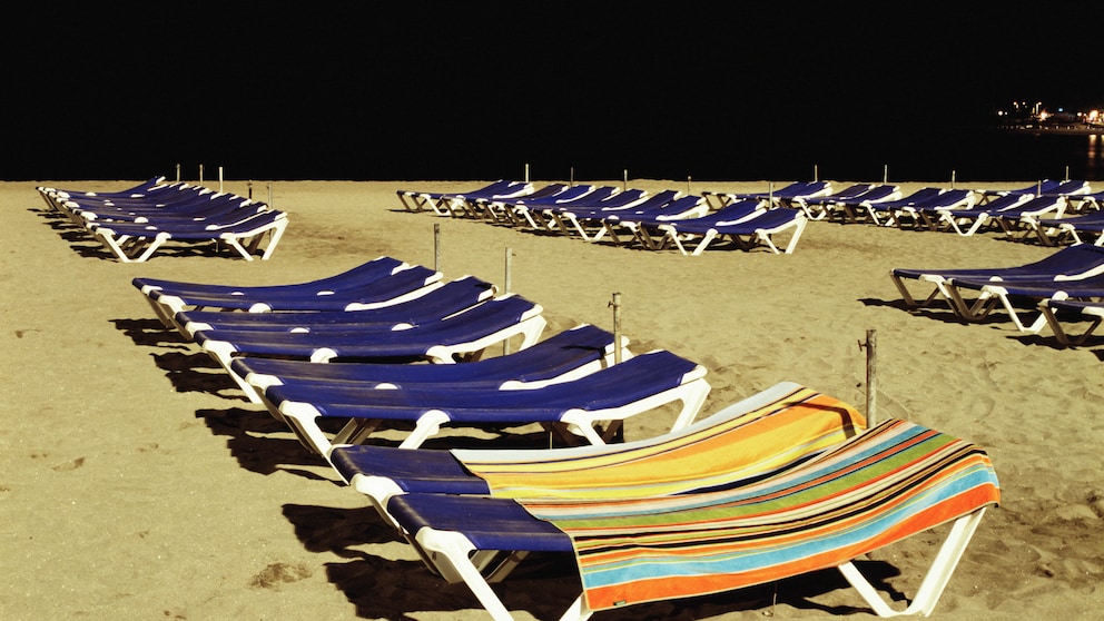 Handtücher Strandliegen