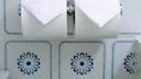Gefaltetes Toilettenpapier Hotel