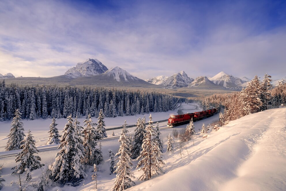 Der Banff Nationalpark in Kanada im Winter