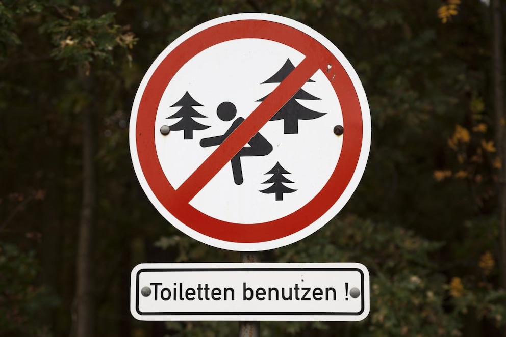 Urinating in the woods is prohibited