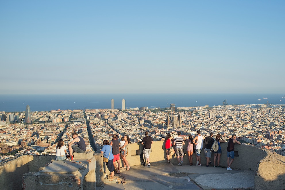 Blick auf Barcelona vom Bunker del Carmel