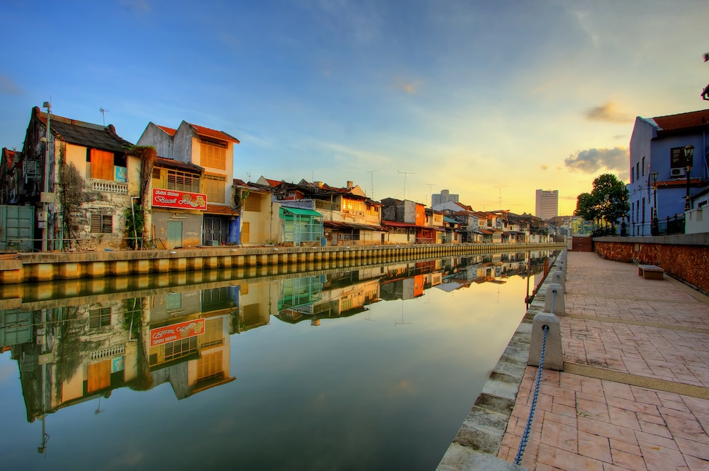 Blick auf den Malacca River