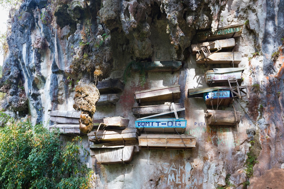 Die hängenden Särge von Sagada auf Luzon