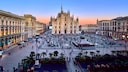 Der Blick auf die Piazza Del Duomo in Mailand