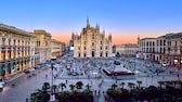 Der Blick auf die Piazza Del Duomo in Mailand