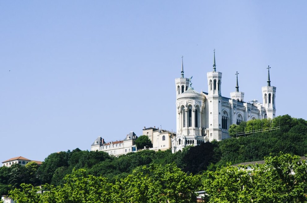 Die Basilika Notre-Dame de Fourvière in Lyon