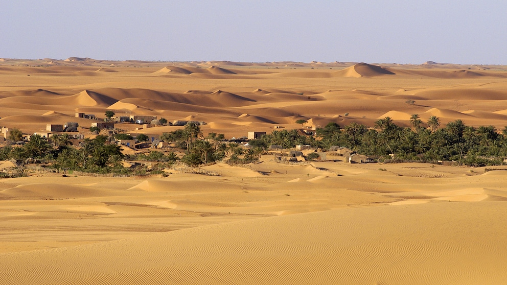 Der Großteil von Mauretanien ist Sahara-Gebiet