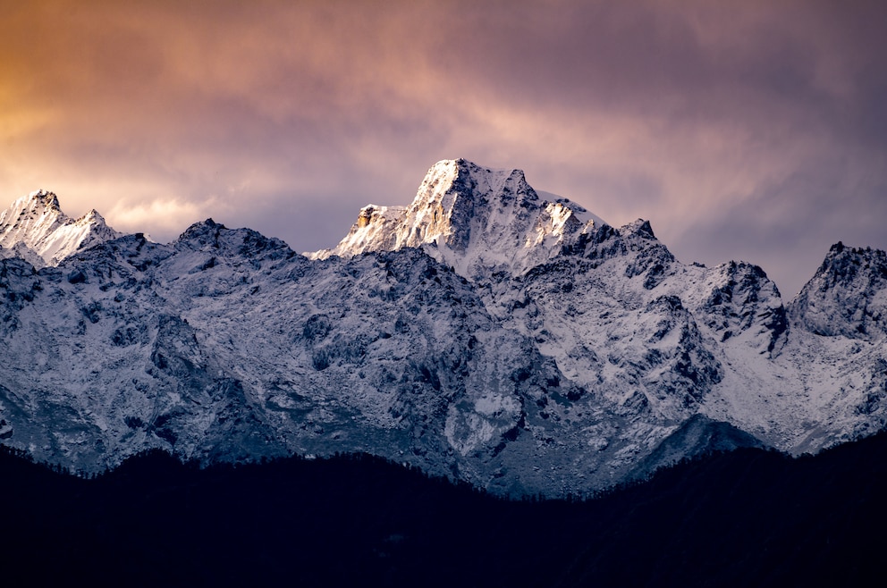 Sonnenuntergang am Himalaya