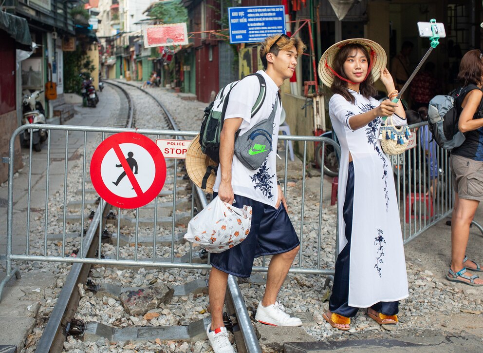 Die Train Street in Hanoi wird abgeriegelt