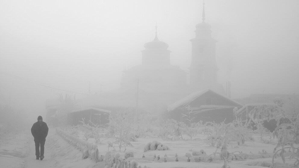 Die sibirische Stadt Jakutsk ist eine der kältesten Städte der Welt, aktuell mit minus 51 Grad