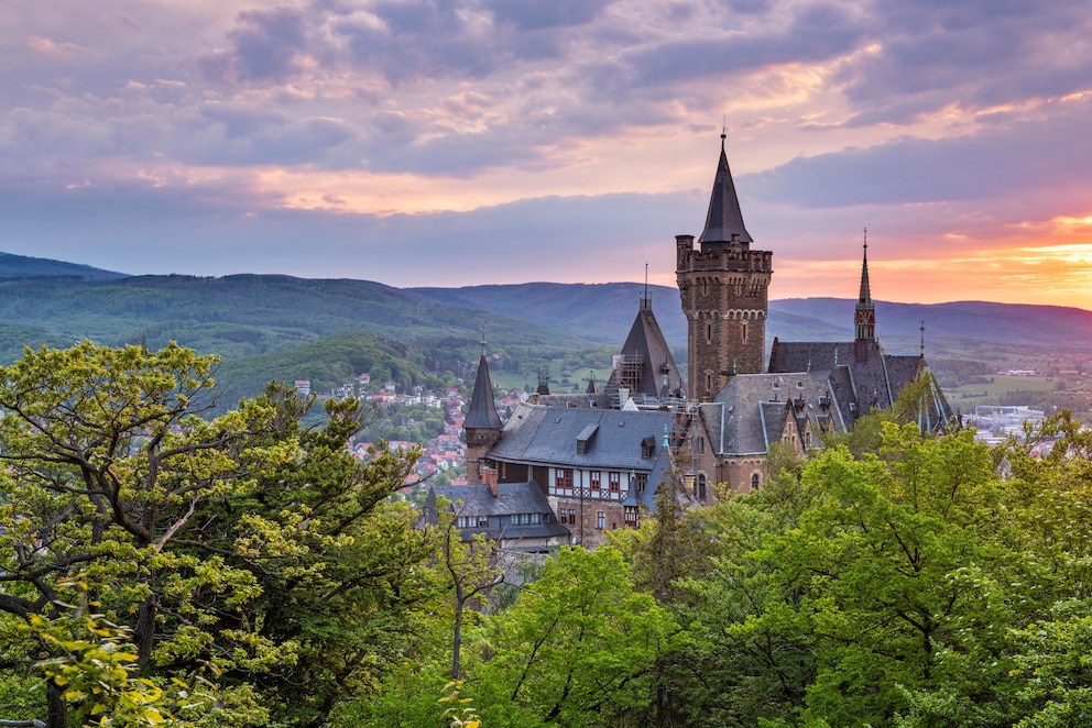 Vom Agnesberg hat man einen wunderbaren Blick auf das Schloss Wernigerode