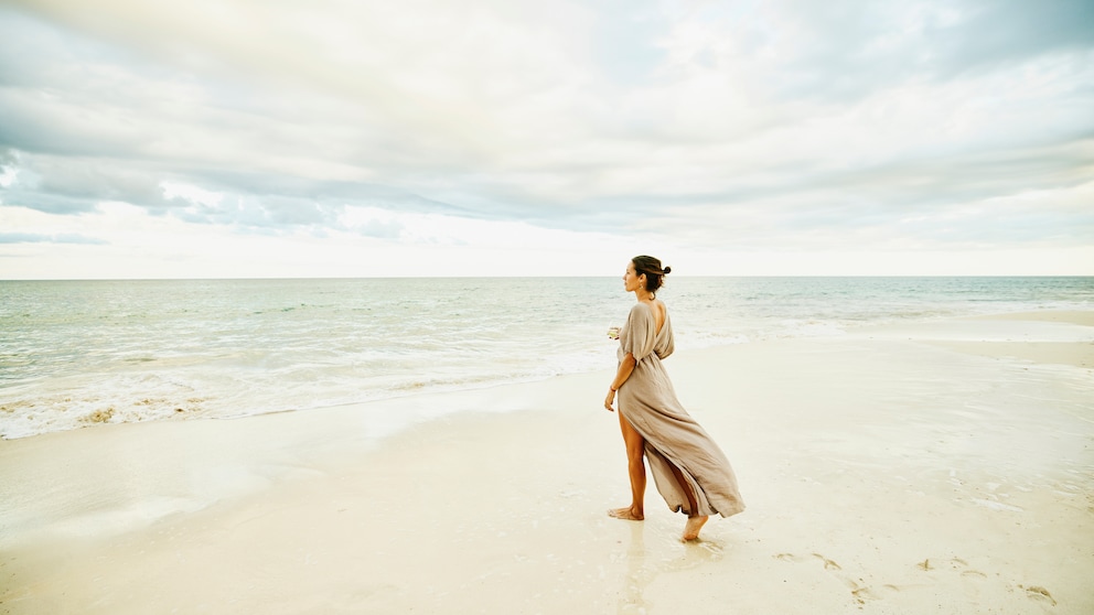 Frau am Strand