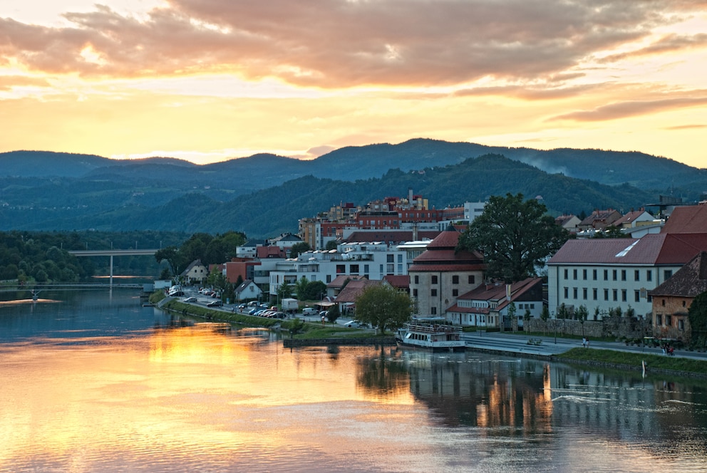 Blick auf Maribor in Slowenien