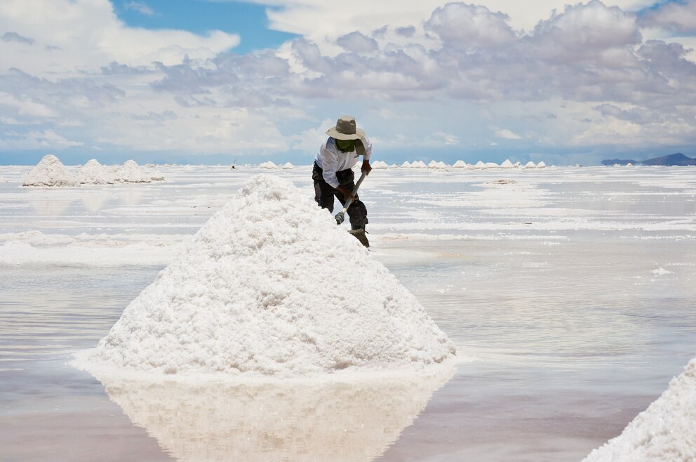 Salzgewinnung Salar de Uyuni