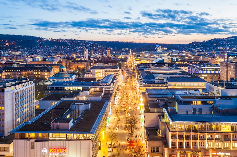 Die Königstraße in Stuttgart lädt zum ausführlichen Shopping ein