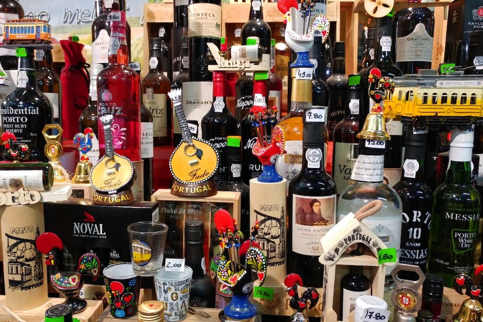 Port wine bottles