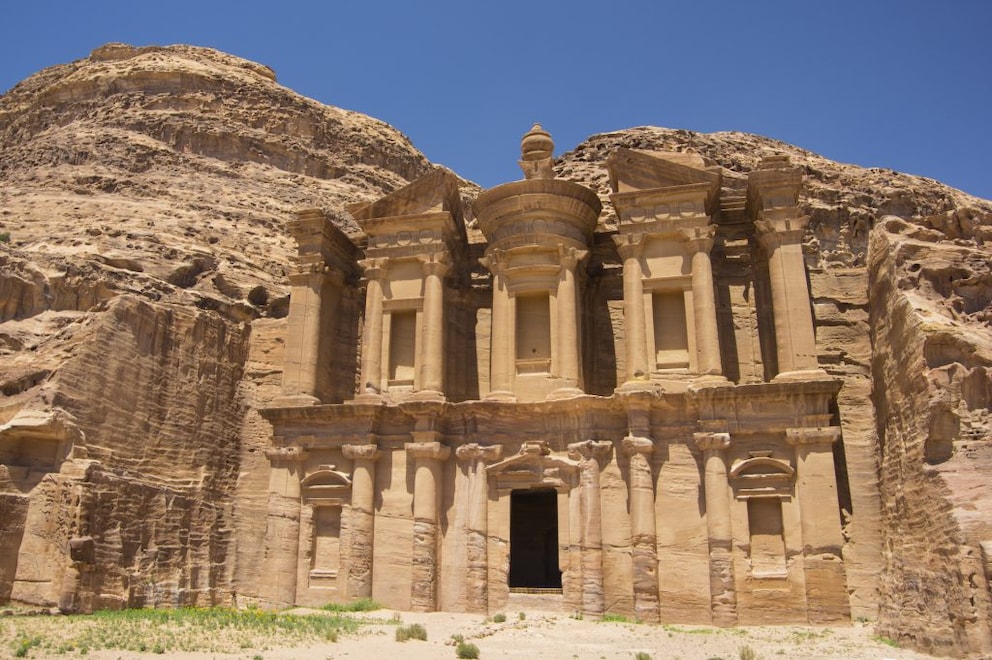 The Nabataeans also created Ad-Deir by carving away the rock piece by piece