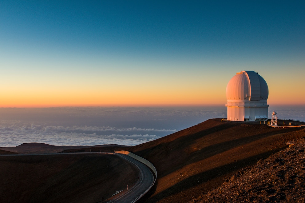 Zum Sonnenauf- oder untergang ist der Blick vom Mauna Kea ein einmaliges Erlebnis