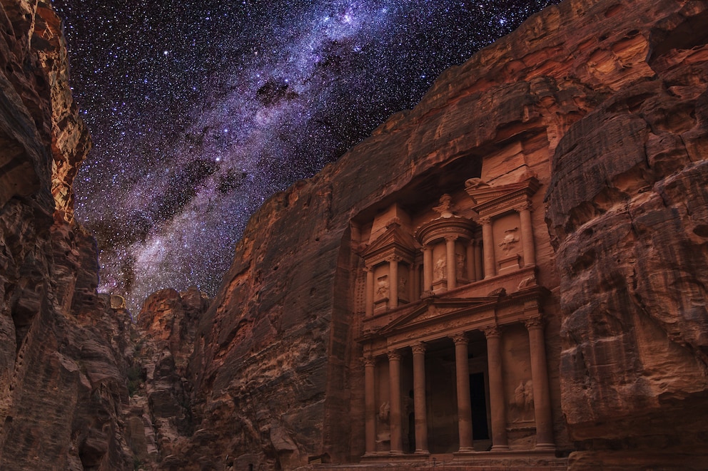 „Petra bei Nacht“ lohnt sich allein schon für den Wüsten-Sternenhimmel