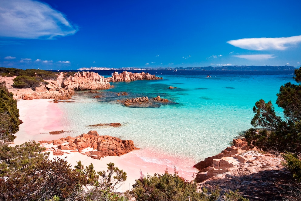 Der Strand Spiaggia Rosa auf Budelli