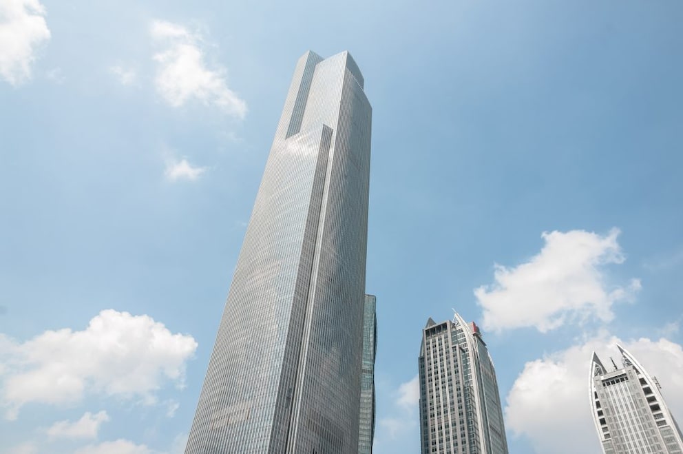 The Chow Tai Fook Centre, also known as CTF Centre, is only 11 meters shorter than the One World Trade Center