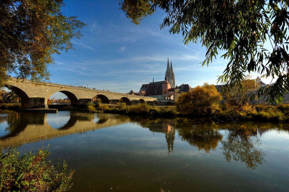 Donauufer in Regensburg