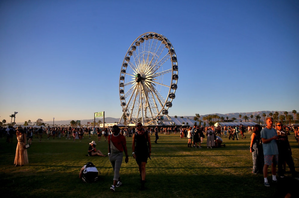 Das Riesenrad ist eines der berühmtesten Fotomotive auf dem Coachella-Festivalgelände