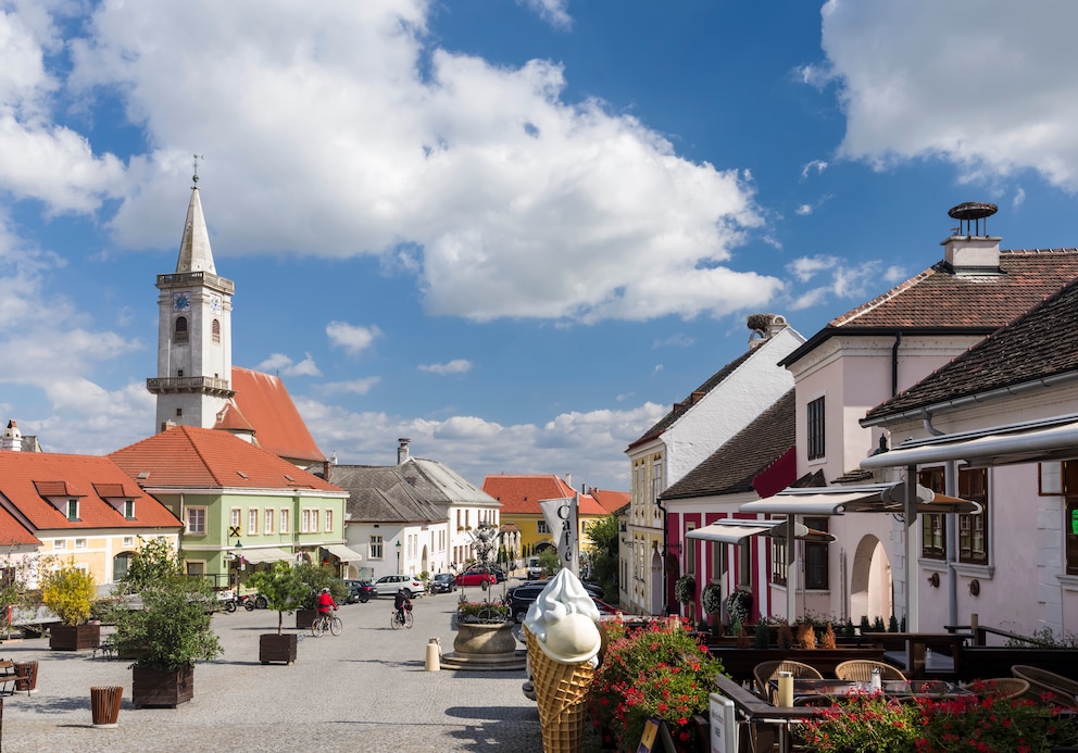 Kleine Stadt Rust in Österreich