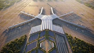 So soll Polens neuer Mega-Flughafen möglicherweise von oben aussehen