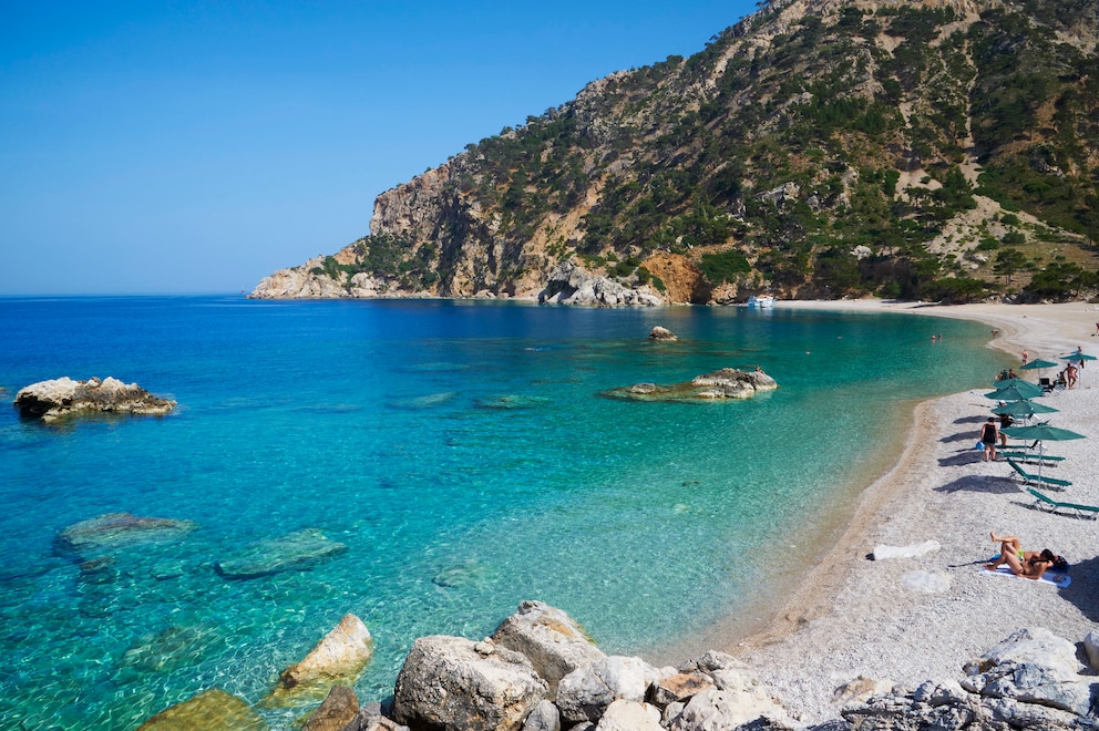 Der Apella Strand auf der Insel Karpathos