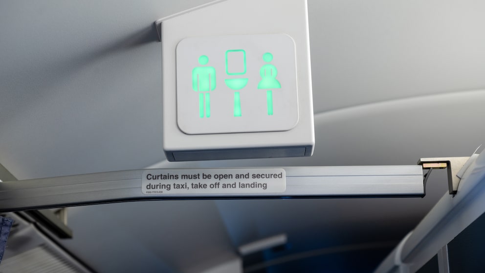 Flugzeugtoilette