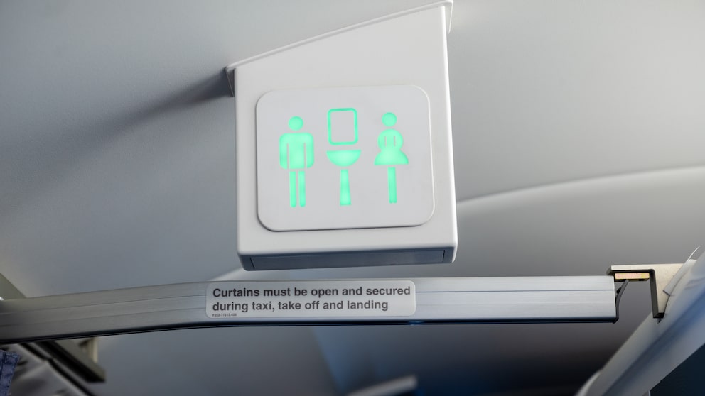 Flugzeugtoilette