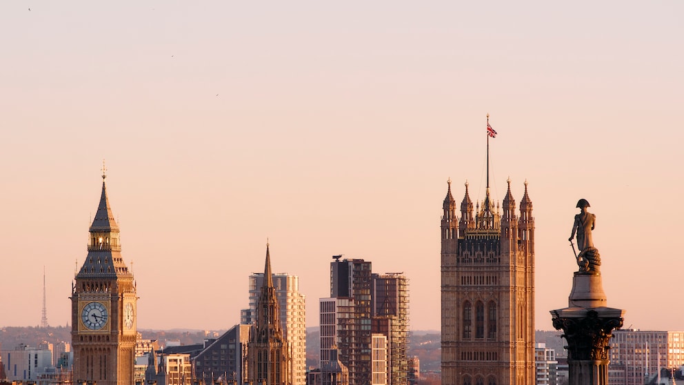 Blick auf die Skyline von London