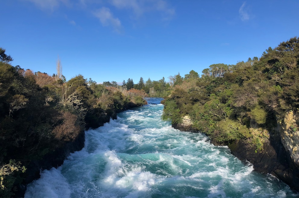 8. Huka Falls – Wasserfall bei Taupo