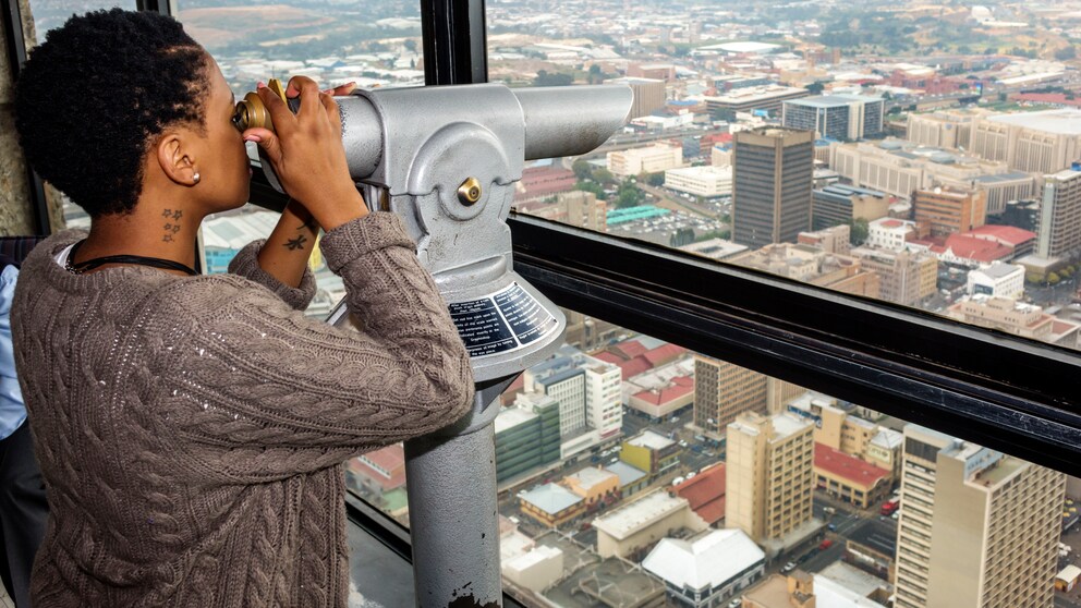 Aussichtsplattform des Carlton Centers im südafrikanischen Johannesburg