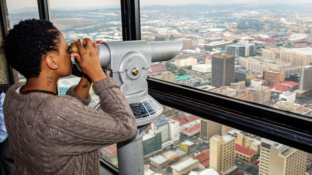 Aussichtsplattform des Carlton Centers im südafrikanischen Johannesburg