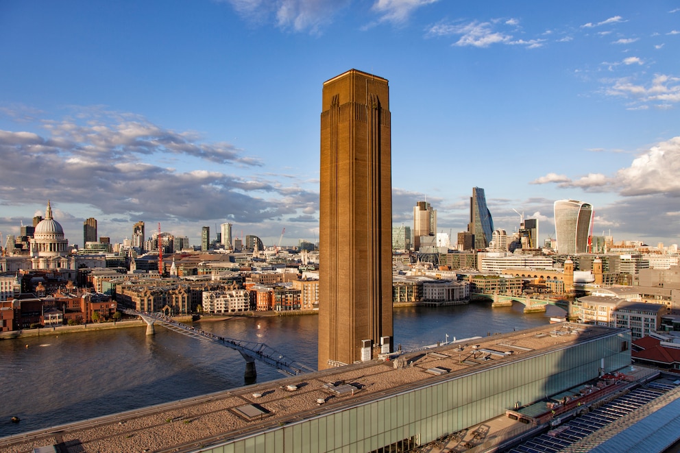 Tate Modern in London aus der Luft