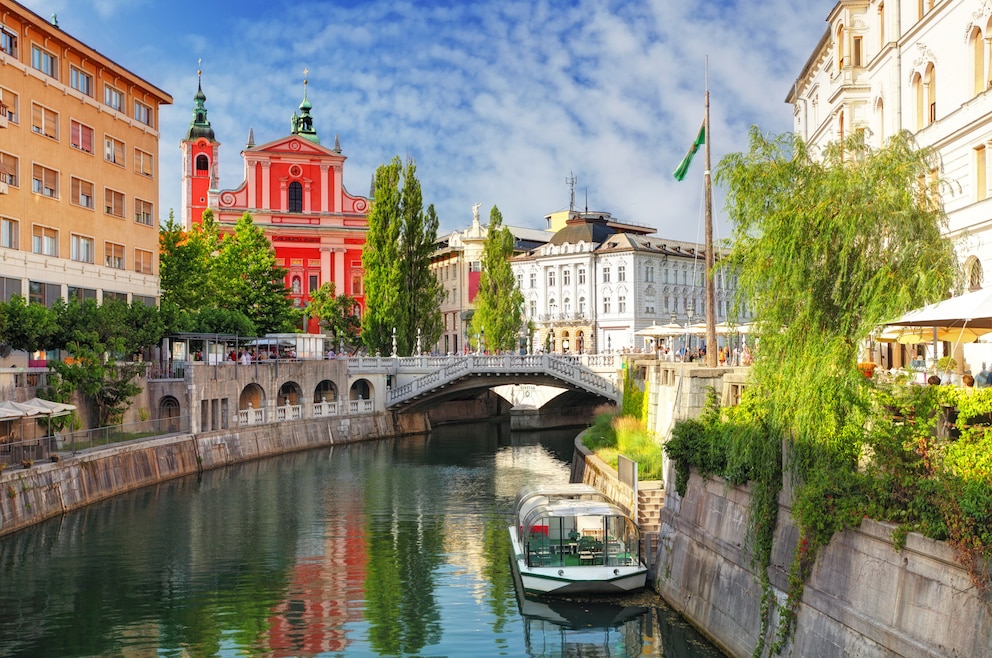 1. Ljubljana – die Hauptstadt und größte Stadt Sloweniens ist eine grüne Universitätsstadt und das kulturelle Zentrum des Landes