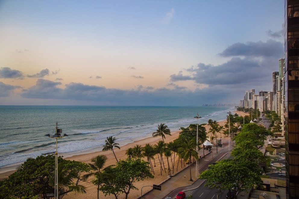 Der Strand von Boa Viagem in Recife