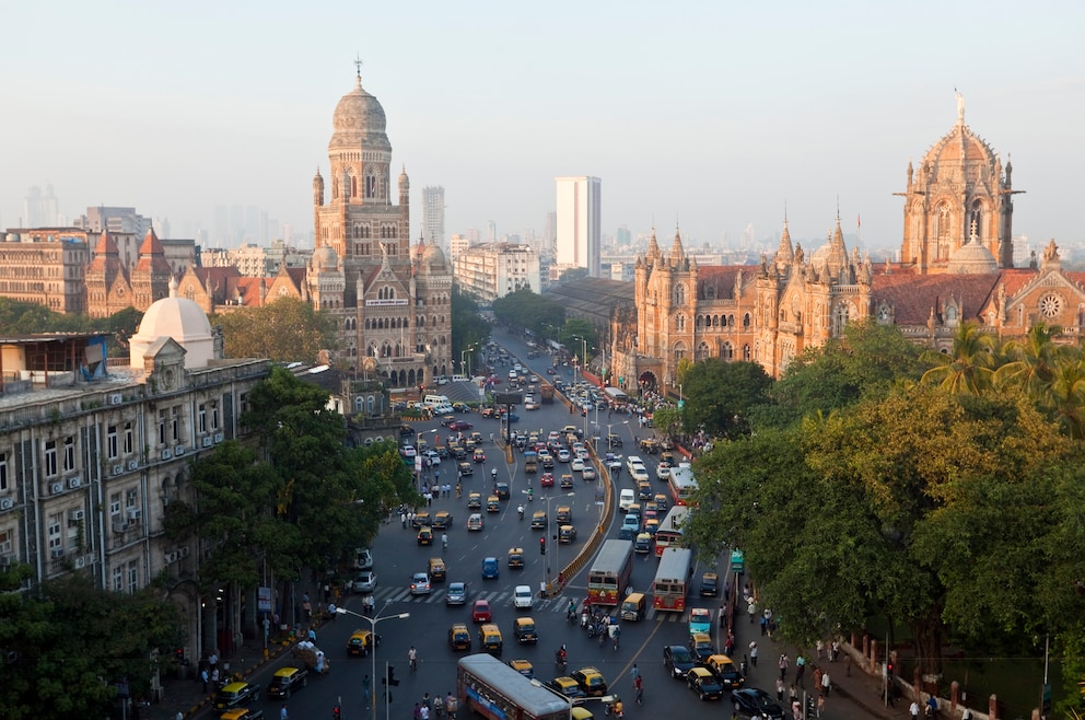 1. Mumbai (früher: Bombay) – Indiens dicht besiedeltes Finanzzentrum liegt an der Westküste des Landes