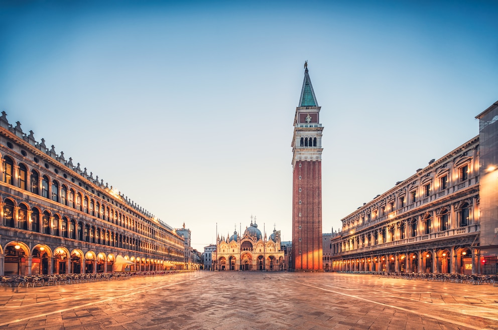 4. Markusplatz – der bedeutendste Platz Venedigs ist der einzige in der Stadt, der die Bezeichnung Piazza trägt